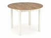 Pikendatav söögilaud Halmar Ringo, 102 - 142 x 102 x 76 cm, must/tamm/valge