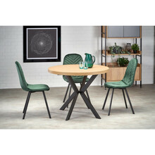 Pikendatav söögilaud Halmar Peroni, 100-250 x 100 x 75 cm, tamme/must