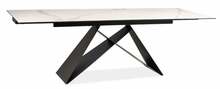 Laiendatav söögilaud Signal Meble Westin II, 160 - 240 x 90 x 76 cm, valge/must