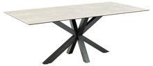 Söögilaud Actona Heaven Anista, 200 x 100 x 75,5 cm, must/hall