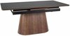 Söögilaud Signal Meble Monaco, 160-200 x 90 x 75 cm, must/pruun