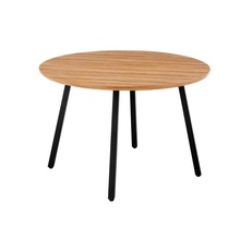 Söögilaud Domoletti Henri, 120 x 120 x 75 cm, must/puit