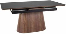 Söögilaud Signal Meble Monaco, 160-200 x 90 x 75 cm, must/pruun