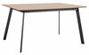 Söögilaud Home4you Helena, 160 x 90 x 75 cm, tamm/must