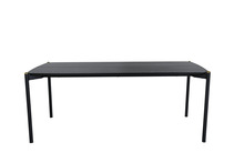 Söögilaud Venture Design Pelle, 75 x 190 x 90 cm, must