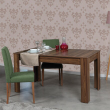 Söögilaud Kalune Design Oblo, 130 - 170 x 80 x 78 cm, pähkel