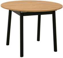 Söögilaud Kalune Design Oliver, 100 - 139 x 100 x 75 cm, tamm/must