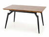 Laiendatav söögilaud Halmar Cambell, 140 - 180 cm x 80 cm x 74 cm, tamm/must