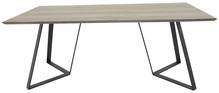 Söögilaud Ventraa Home Marina, 180 x 90 x 75 cm, must/hall tamm