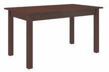 Söögilaud ADRK Furniture Rodos 25, 140 - 180 x 80 x 76 cm, pruun/pähkel
