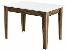 Söögilaud Kalune Design Kiev 505, 72 x 110 x 75 cm, valge/pähkel/pruun