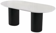 Söögilaud Kalune Design LI - 932, 1000 x 2000 x 770 mm, valge/must