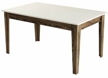 Söögilaud Kalune Design Milan 517, 88 x 145 x 75 cm, kreemjas/pähkel