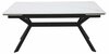Söögilaud Signal Meble Imperia 160, 160-220 x 90 x 76 cm, valge/must