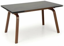 Laiendatav söögilaud Halmar Lozano, 140 - 200 x 82 x 76 cm, must/pähkel