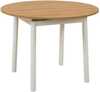 Pikendatav söögilaud Kalune Design Oliver, 100 - 139 x 100 x 75 cm, tamm/valge