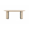 Söögilaud Venture Design Bianca, 75 x 200 x 90 cm, ovaalne, valge