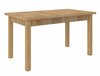 Söögilaud ADRK Furniture Rodos 53, 140 - 180 x 80 x 76 cm, pruun/kuldne