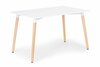 Söögilaud Modernhome, 120 x 60 x 74 cm, valge/pruun