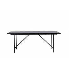 Söögilaud Venture Design Astrid, 200 x 90 cm, must