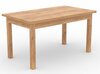 Söögilaud ADRK Furniture Rodos 81, 140 - 180 x 80 x 76 cm, pruunikas