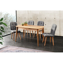 Söögilaud Kalune Design Retro 1192, 80 x 130 x 75 cm, tamm