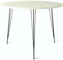 Söögilaud Kalune Design Sandalf, 90 x 90 x 75 cm, must/beež
