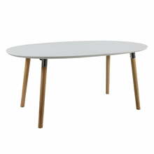 Pikendatav söögilaud Actona Belina, 170-270 x 100 x 74 cm, valge/pruun