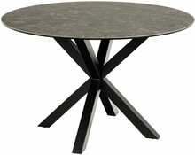 Söögilaud Actona Heaven, D119 x H75,5 cm, hall/must
