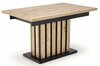 Pikendatav söögilaud Halmar Lamello, 130 - 180 cm x 80 cm x 76 cm, tamm/must