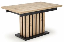 Pikendatav söögilaud Halmar Lamello, 130 - 180 cm x 80 cm x 76 cm, tamm/must