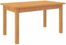 Söögilaud ADRK Furniture Rodos 14, 140 - 180 x 80 x 75 cm, pruun/oranž