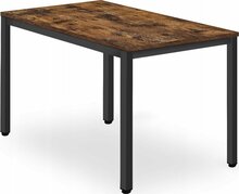 Söögilaud Leobert Tessa, 120 x 60 x 75 cm, pruun/must