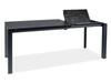 Söögilaud Signal Meble Metropol, 120 - 180 x 80 x 76 cm, must