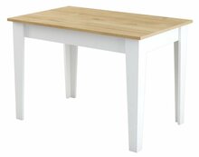 Söögilaud Kalune Design Kiev 512, 72 x 110 x 75 cm, tamm/valge/beež