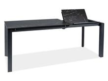 Söögilaud Signal Meble Metropol, 120 - 180 x 80 x 76 cm, must