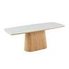 Söögilaud Home4You Chase, 200 x 90 x 76 cm, pruun
