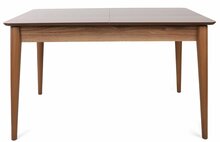 Söögilaud Asir Lotus 1123, 130 - 165 x 80 x 75 cm, pähkel/pruun