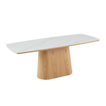 Söögilaud Home4You Chase, 200 x 90 x 76 cm, pruun