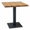 Laud Signal Meble Puro, 60 x 60 x 76 cm, must/tamm