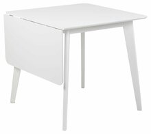 Söögilaud Actona Roxby, 80/120 x 80 x 76 cm, valge