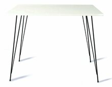 Söögilaud Kalune Design Sandalf, 90 x 90 x 75 cm, valge
