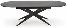 Söögilaud Halmar Sandro extension, 180-240 x 100 x 76 cm, must