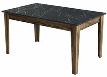 Söögilaud Kalune Design Milan 518, 88 x 145 x 75 cm, must/pähkel