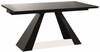 Pikendatav söögilaud Signal Meble Salvadore, 160 - 240 x 90 x 76 cm, must