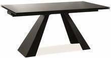 Pikendatav söögilaud Signal Meble Salvadore, 160 - 240 x 90 x 76 cm, must
