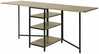 Kokkupandav söögilaud Sobuy FWT62-N, 180 x 60 x 77 cm, pruun/must