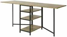 Kokkupandav söögilaud Sobuy FWT62-N, 180 x 60 x 77 cm, pruun/must