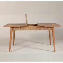 Pikendatav söögilaud Kalune Design Vina, 129 - 163 x 80 x 75 cm, pruun