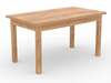 Söögilaud ADRK Furniture Rodos 80, 140 x 80 x 76 cm, pruun/tamm